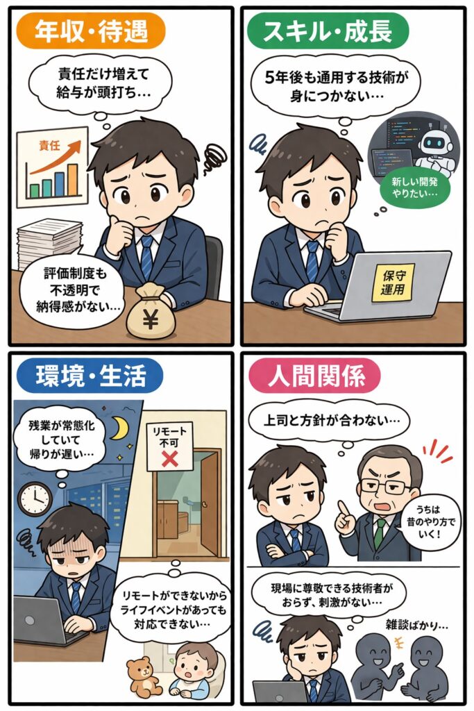 もやもやした感情、4つに分類の漫画